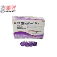 BD Micro Fine 5mm Pen Needles 100'S (1box) [EXP:8/26] Mata Jarum Kencing Insulin Needle BD 5mm BD ne
