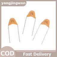 YANGWEN 1Bag 50V Monolithic Ceramic Capacitor 10PF 15PF 18PF 20PF 22PF 30PF 33PF 47PF In-Line Monoli