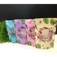 50pcs Zip Bag 18x12cm,Floral zipper lock paper bag goodies bag murah borong doorgift kahwin bajet we