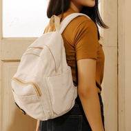 Corduroy Backpack / School Backpack / Y2k White Corduroy Mini Backpack / Korean School Bag