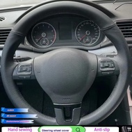 Car Steering Wheel Cover  Artificial Leather For Volkswagen Gol Tiguan Passat B7 Passat CC Tour Blac