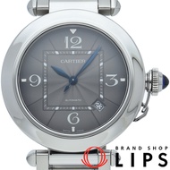 Pre-owned Cartier Pasha de Cartier 41mm Gray Watch (WSPA0026) with Box, Warranty Card, and Band. Sta