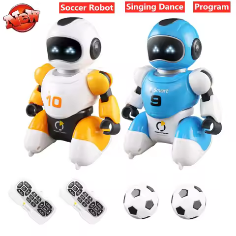2pcs robot Remote Control intelligent smart fighting Play Soccer robot Music Singing Dacing play foo