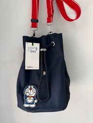 doraemon kipling bucket bag 多啦a夢 叮噹 水桶包 藍色