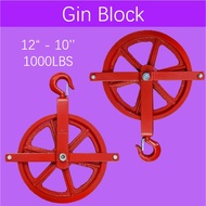 Mago 12'' 10'' Gin Block Gin Wheel Gin Pulley For Construction