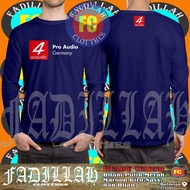 Four Acoustic Pro Audio Germany Logo 4 Acoustic Long Sleeve Music Shirt
