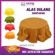 Round Design Printed Satin Alas Dulang Kain Alas Dulang Berbunga Dulang Kain Satin Alas Dulang Hanta
