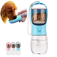 帶食物容器的狗水瓶、旅行小狗水碗、戶外便攜式寵物飲水機、寵物散步必備品適合小貓小狗耐高溫多功能 寵物水杯
