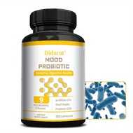 Probiotik Emosi 300 Juta CFU - 9 Ketegangan Berkhasiat - Faedah Kesihatan Penghadaman untuk Lelaki d