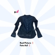 Black sheer blouse gothic style Black blouse