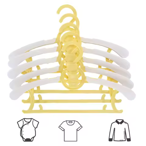 10Pcs Space Saving Kids Clothes Hanger Infant Pants Hanger Children Coat Hanger for Girl Toddler Kid