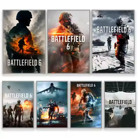 Video Game B-battlefield 6 Poster Waterproof Canvas Art Wrinkle Free Wall Hanging For Home Living Ro