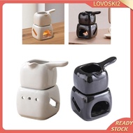 [Lovoski2] Ceramic Tealight Warmer, Fragrance Warmer, Tealight Melt Warmer Candle Essential Oil Burner for Home ,Yoga Room