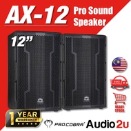 Pro Cobra AX Series Professional Sound Speaker 550W & 400W | Both 2ohm AX-12 / AX-10