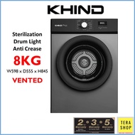 Khind CD819 Clothes Vented Dryer Machine 8KG Pengering Baju