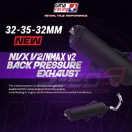 UMA RACING EXZOS BACK PRESSURE NVX V2 V3 / NMAX V2 V3 / Y15 / Y16 / RSX / LCV8 EXHAUST