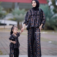 Funnara - Belva One Set Couple Mom and Kids Rayon Viscose Motif Grade A (Price Separately)