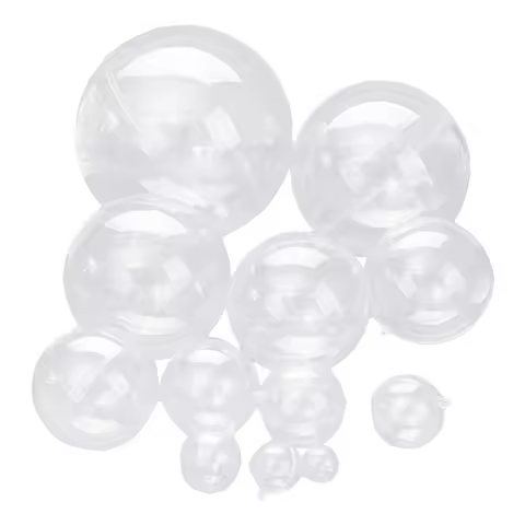 Brand New Transparent Openable Plastic Christmas Decoration Ball Transparent Bauble Decoration Gift