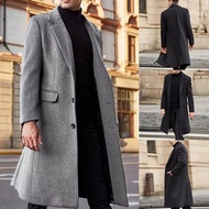 LONG COAT PRIA MUSIM DINGIN LONG COAT PRIA BAHAN KATUN PLEAC LONG COAT MODEL TERBARU