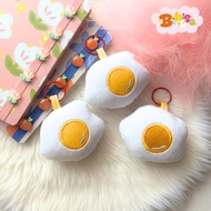 GANTUNGAN CEPLOK EGG CHARM BAG CEPLOK EGG KEYCHAIN/ SUNNY EGG BAG CHARM/ FRIED EGG CHARM BAG/ SOFT B