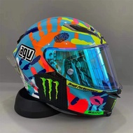 AGV Pista GP RR Palm Flower Graffiti Helmet PIista Motorcycle Full Face Helmet Riding Motocross Motobike Helmet