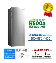 Midea Upright Freezer 188L MUF-208SD / MUF208SD