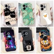 ITEL A80 A671LC Cute Astronaut Cat Dinosaur Cartoon Soft Silicone Jelly Case Itel A80 Lens Protectiv