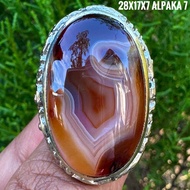 Agate Ring Coralnatural (Natural Original)