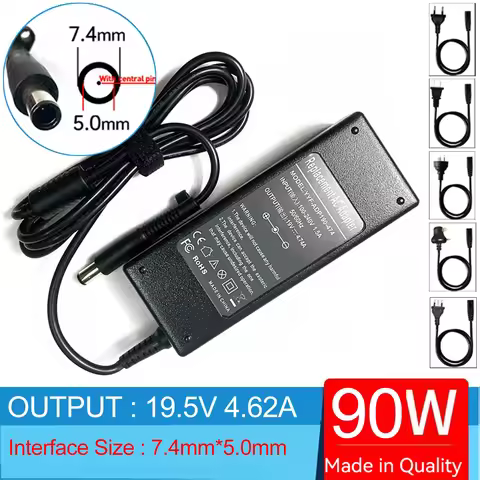 19V 4.74A 90W Laptop Ac Adapter Charger For HP Elitebook 8540p 8740w 8460p 8560p 8460w 8560w 8760w 8