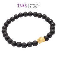 FC1 TAKA Jewellery 999 Pure Gold Mini Baby Pixiu Beads Bracelet