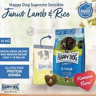 10KG HAPPY DOG SENSIBLE JUNIOR LAMB RICE Dog Food HD Makanan Anak Anjing Gluten Free Puppy Ras Besar