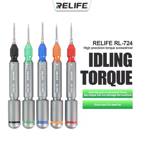 RELIFE RL-724 Strong Magnetic Torque Screwdriver Precision Set for Mobile Phones Electronic Equipmen