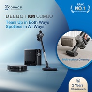 [NEW] ECOVACS DEEBOT X2 COMBO | Dual Auto Empty | X2 Robot 8700Pa and Lightweight Handheld Vacuum 15000Pa | 60°C Mop Washing