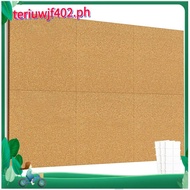 12inch X 12inch Cork Tiles, 6 Pack Cork Boards for Wall with Safe Removable Adhesive Tabs, Large Cor