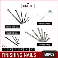 Common Wire Nails / Finishing Nails / Concrete Nails / Umbrella Nails / Pako / Nail - 50PCS