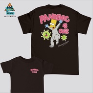 Gilan T Shirt Kaos Baju Distro Anak Gambar PANDEMIC IS OVER