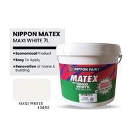 7L NIPPON MATEX MAXI WHITE 15245 /EMULSION PAINT/Cat Putih/wall paint/nippon matex/cat nippon paint/