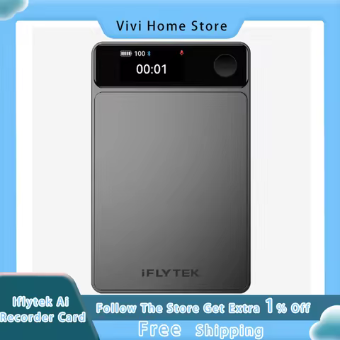 Iflytek Ai Recorder Card Smart Voice Recorder Speech To Text Transcription Ai Summary Analysis For B