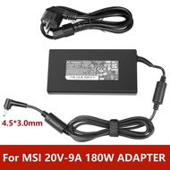 20V 9A 180W AC Laptop Power Adapter Charger For MSI Creator M16 Stealth 15M Crosshair Sword 15 17 GF