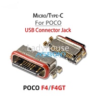 1-10Pcs New Charger Type-C USB Charging Port Dock Connector Socket For POCO  F4  F4GT F5 M4 Pro 5G 4