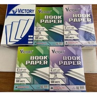 1Ream Victory BOOK Paper Subs 30 70gsm A4,8-1/2x11,8-1/2x13 500's
