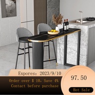 NEW Light Luxury Stone Plate Bar Counter Open Kitchen Middle Island Table Dining Table Living Room Wall Nordic Marble