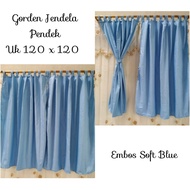 Minimalist Short Window Curtains for Boven Housings EmbossedPOLOSs 60 120 150cm High