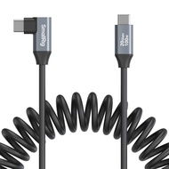 SmallRig USB-C to USB-C Data Coiled Cable 20Gpbs Data 100W Power [Straight / Angled / 35CM / 60CM]