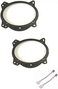 6x9 Front Door Car Stereo Speaker Install Adapter Plates and Speaker Connection Wire Harness Made fo