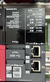 Mitsubishi  พีแอลซี     R04ENCPU+ R61P + R33B    MELSEC iQ-R Series Sequencer CPU Unit (4096 inputs)