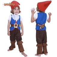 YOLANDA Seven Dwarfs Gnome Costume, Xmas Suit Dress Up Child Boys Dwarf Cosplay Costume, 2025 Fairy 