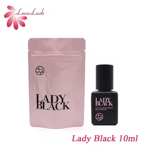 5/10ml Lady Black Eyelash Extension Glue Fast Drying False Lashes Graft Glue Over 6 Weeks Profession