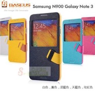 日光通訊@BASEUS原廠Samsung Note 3 Note3 N900 N9005倍思信仰開窗立式來電顯示側翻皮套