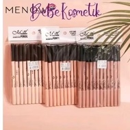 Borong 12s (66sen) MN Eyebrow Pencil with Concealer Brow 100% ORI Menow Murah Wholesale Original Pen